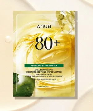 Anua Houttuynia 80 Moisture Soothing Ampoule Mask  270ml 10sheets