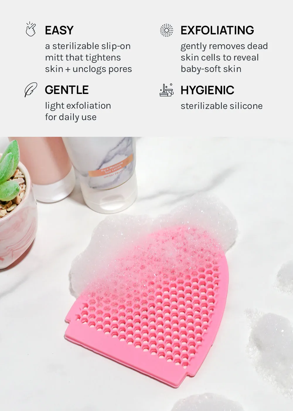 AOA Clear Skin Exfoliating Face Mitt