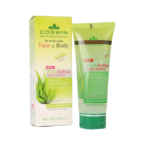 Coswin Face & Body Cream - Aloe & Strawberry Plant Energy 100g