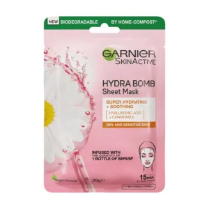 Garnier Skin Active Hydra Bomb Hyaluronic Acid Chamomile Soothing Sheet Mask