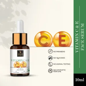 Good Vibes Vitamin C & E Age Defying Face Serum | Fast Aborption | With Orange | No Parabens, No Silicones, No Sulphates, No Animal Testing (10 ml)