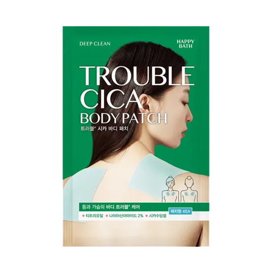 HAPPY BATH Deep Clean Trouble Cica Body Patch 4pcs