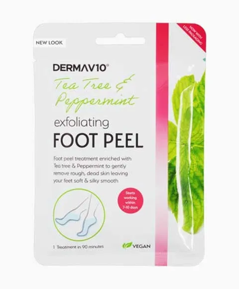 HealthPoint Dermav10 Tea Tree And Peppermint Exfoliating Foot Peel