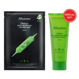 JM Solution Centella Aloe   Mushroom   Tea Tree Mask with Soothing Essence