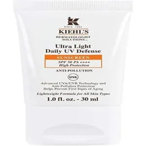 Kiehl's Ultra Light Daily UV Protection SPF 50 with Anti-Pollution Sunscreen , 30 ml