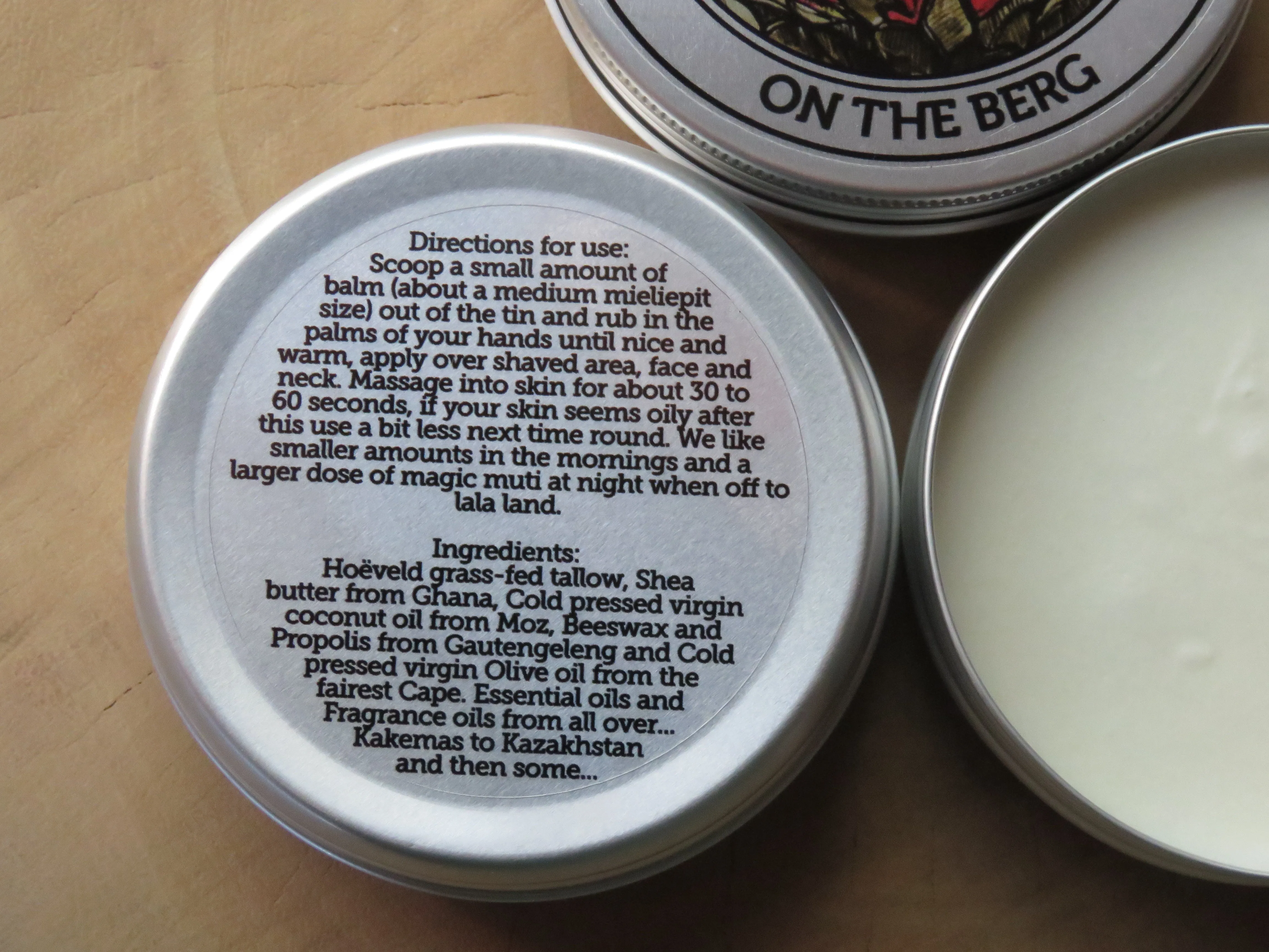 'My Bliksem' aftershave balm 'On the berg'