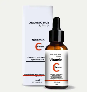 Organic Hub The Best Vitamin C Serum for Face, Anti Aging Serum for Dark Spots, Fine Lines and Wrinkles