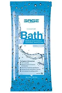 Sage® Comfort Bath Premium Heavyweight® Cleansing Washcloths