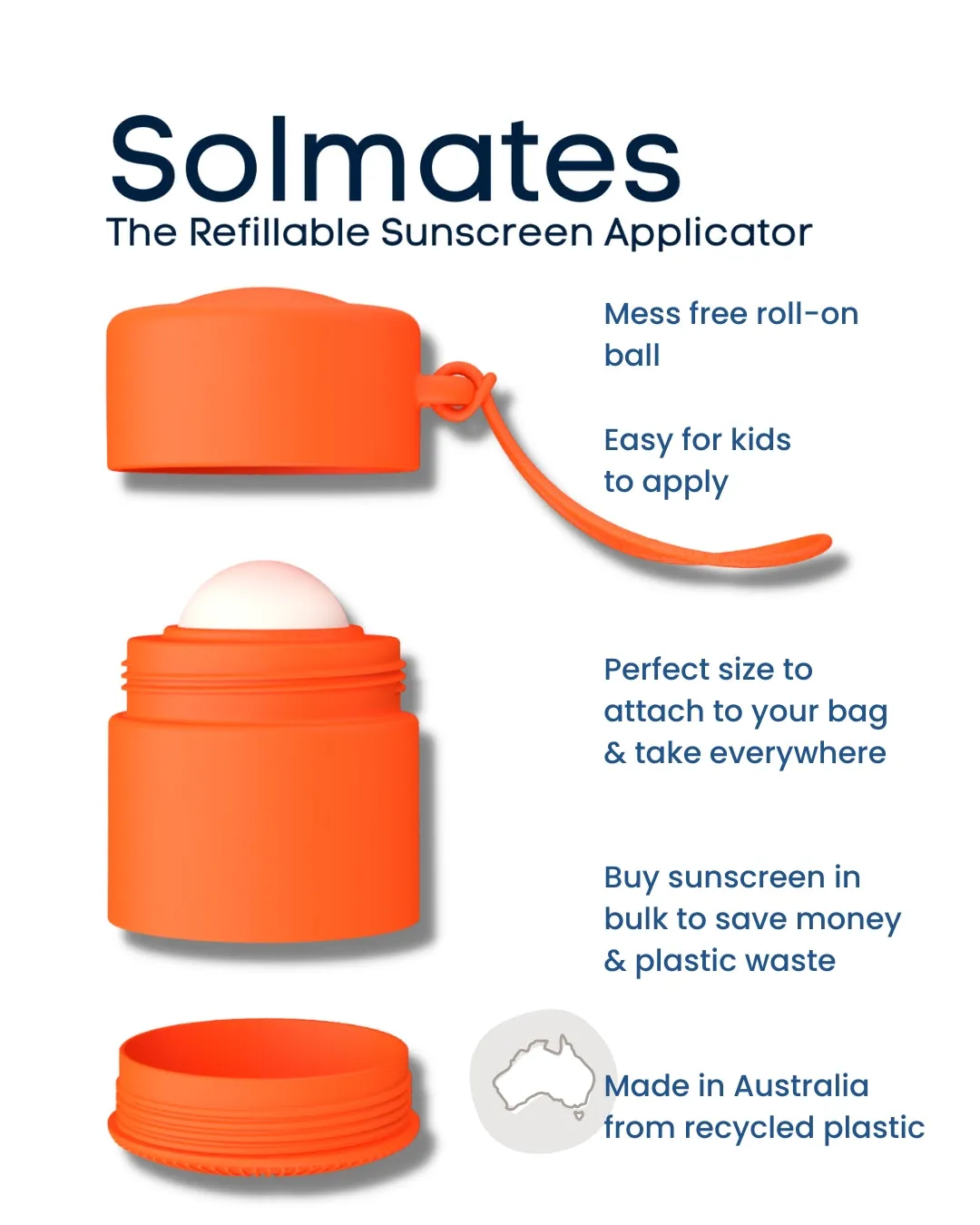 Solmates Refillable Sunscreen Applicator 50ml